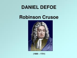 DANIEL DEFOE Robinson Crusoe