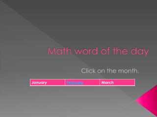 Math word of the day