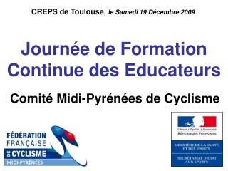 Journée de Formation Continue des Educateurs