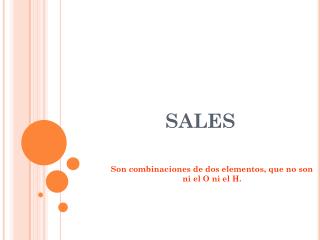 SALES