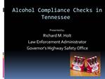 Alcohol Compliance Checks in Tennessee