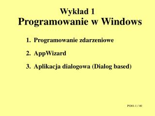 Wykład 1