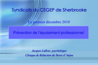 Syndicats du CEGEP de Sherbrooke