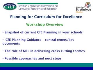 Planning for Curriculum for Excellence