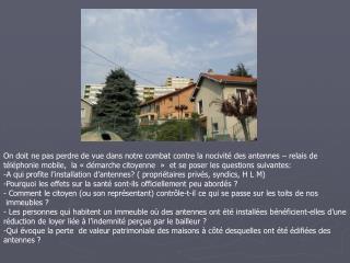 On doit ne pas perdre de vue dans notre combat contre la nocivité des antennes – relais de