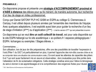 PREAMBULE :