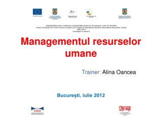 Managementul resurselor umane