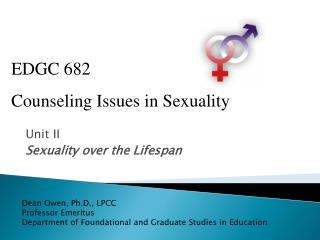 Unit II Sexuality over the Lifespan