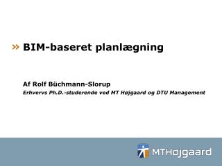 BIM-baseret planlægning