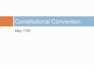 Constitutional Convention