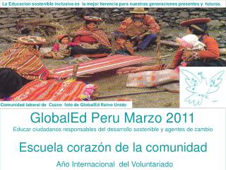 GlobalEd Peru Marzo 2011