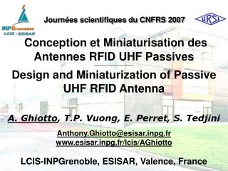 Conception et Miniaturisation des Antennes RFID UHF Passives ───────────────