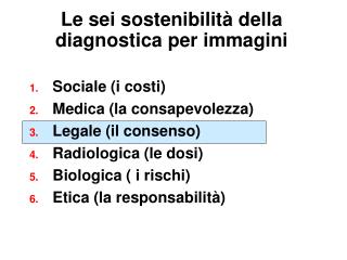 Le sei sostenibilità della diagnostica per immagini