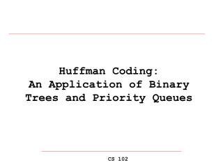 Huffman coding