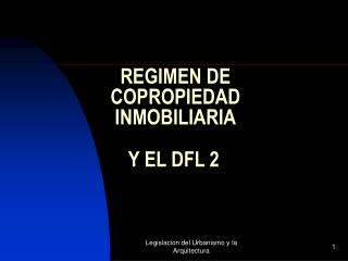 REGIMEN DE COPROPIEDAD INMOBILIARIA