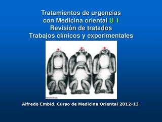 Alfredo Embid. Curso de Medicina Oriental 2012-13