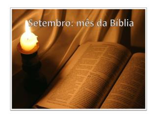 Setembro: mês da Bíblia