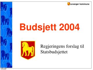 Budsjett 2004