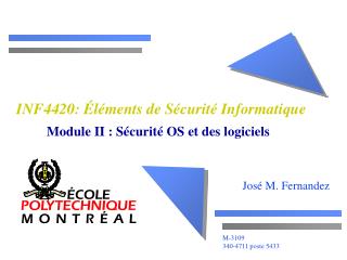 INF4420: Éléments de Sécurité Informatique