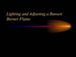 Lighting and Adjusting a Bunsen Burner Flame