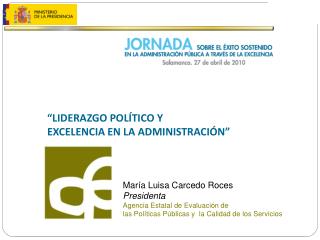 “LIDERAZGO POLÍTICO Y EXCELENCIA EN LA ADMINISTRACIÓN”