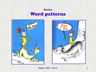 Syntax Word patterns