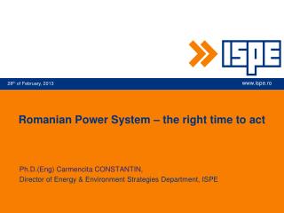 Romanian Power System – the right time to act