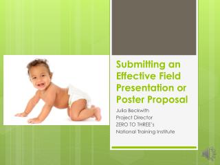 Submitting an Effective Field Presentation or Poster Proposal
