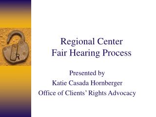 Regional Center Fair Hearing Process