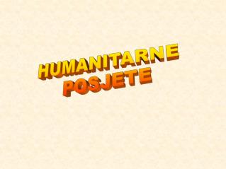 HUMANITARNE POSJETE