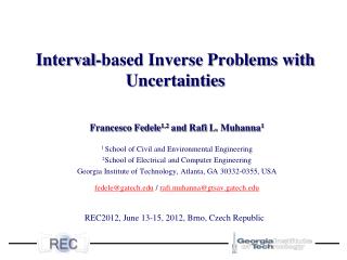 Interval-based Inverse Problems with Uncertainties