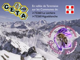 En vallée de Tarentaise sur les Communes de: 73260 La Léchère 73260 Aigueblanche