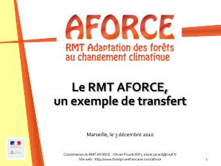 Le RMT AFORCE, un exemple de transfert