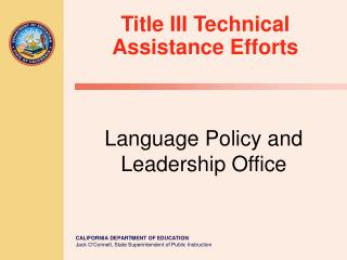 Language Policy and Leadership Office