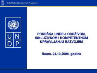 Aktivnosti UNDP -a u oblasti lokalne samouprave