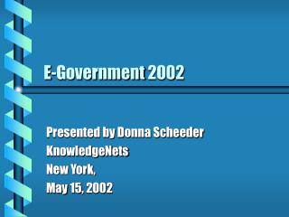 E-Government 2002
