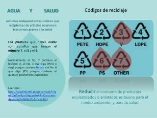 Códigos de reciclaje