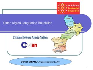 Cidan région Languedoc Roussillon