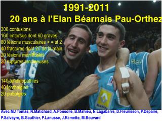 1991-2011 20 ans à l’Elan Béarnais Pau-Orthez