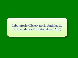 Laboratorio/Observatorio Andaluz de Enfermedades Profesionales (LAEP)