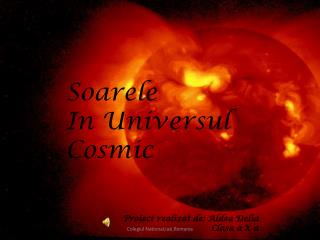 Soarele In Universul Cosmic