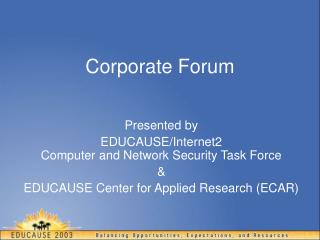 Corporate Forum