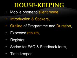 HOUSE-KEEPING