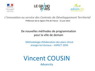 L'innovation au service des Contrats de Développement Territorial 
