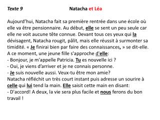 Texte 9 Natacha et Léa