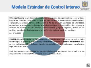 Modelo Estándar de Control Interno