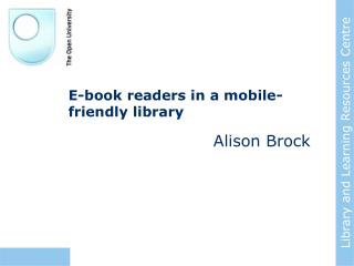 E-book readers in a mobile-friendly library