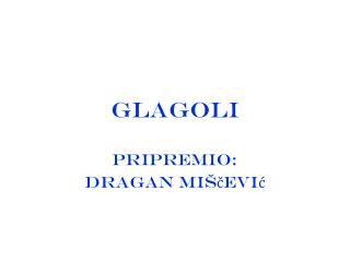 Glagoli