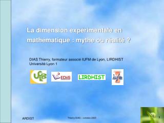 La dimension expérimentale en mathématique : mythe ou réalité ?