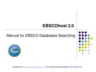 EBSCOhost 2.0